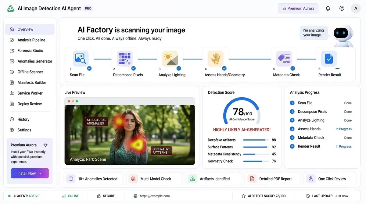AI anchor text tool — example of the AI tool dashboard software